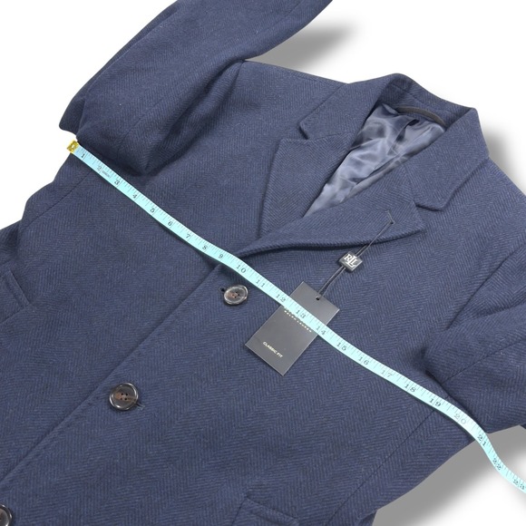 NWT Lauren Ralph Lauren Mens Luther Classic Fit Overcoat 38S in Midnight - $495 - Picture 11 of 14